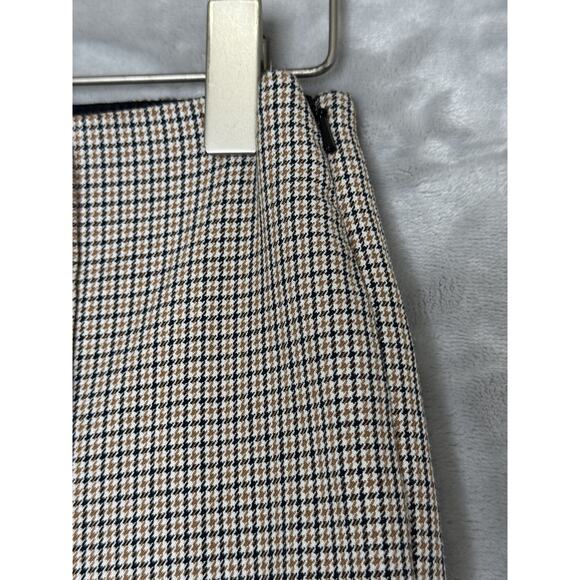 Banana Republic Pants Womens 2 Brown Black Houndstooth Stretch Career Fall 2020 - Picture 4 of 11